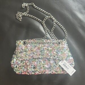 Jessica McClintock Multicolor Sequin Shoulder Bag
